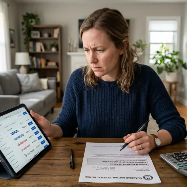 Comparing car insurance quotes