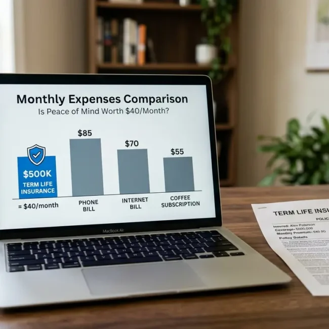 Term Life Insurance Cost vs Monthly Bills