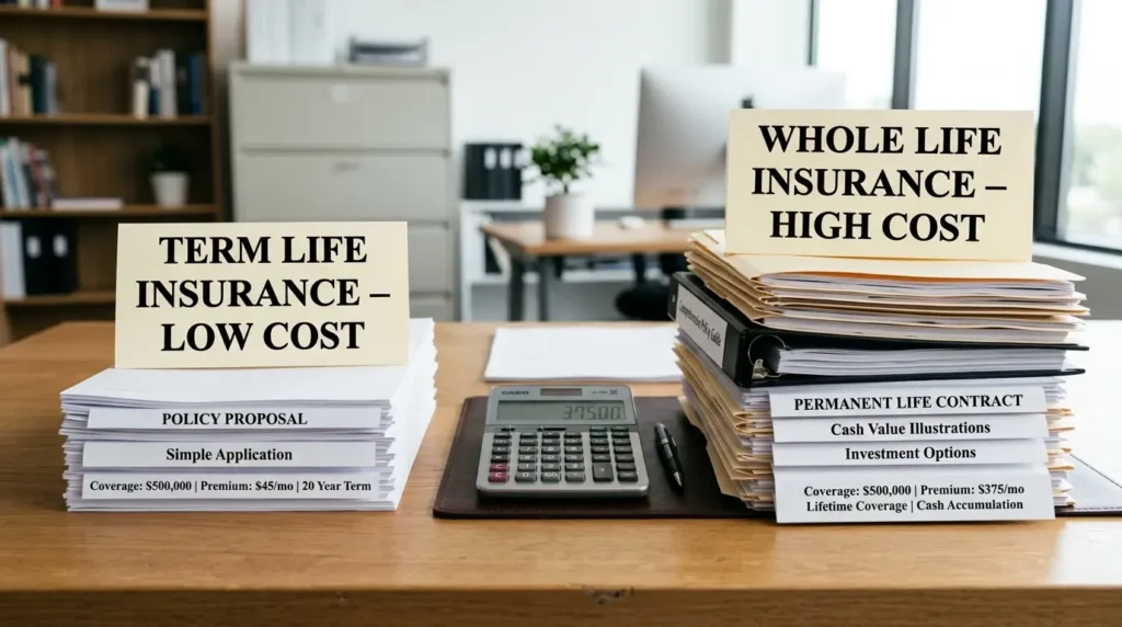 Term Life Insurance: How $500K Coverage Costs Less Than Your Phone Bill 3 Term vs Whole Life Cost Comparison