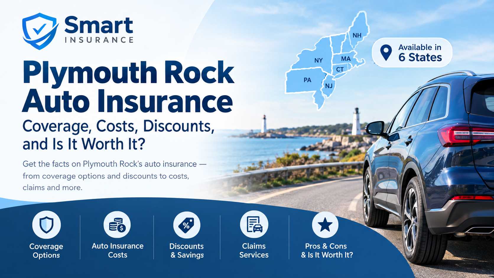 Plymouth Rock Auto Insurance coverage, costs, discounts and review