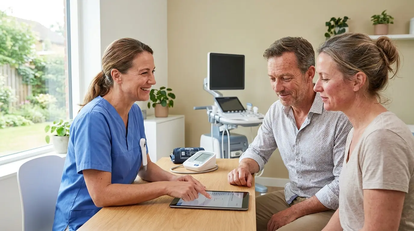 Couple attending health checkup | health insurance claims