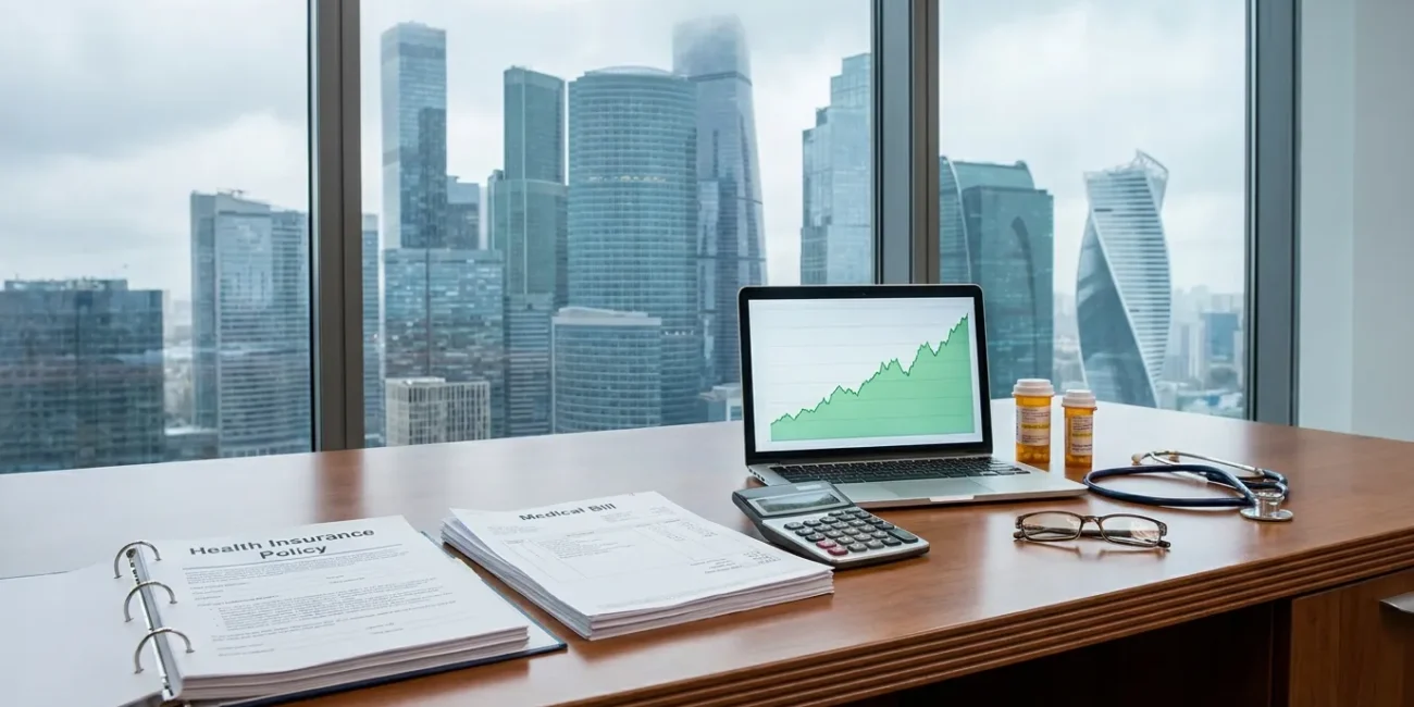Desk with insurance policy Health Insurance Premiums Are Jumping in 2026
