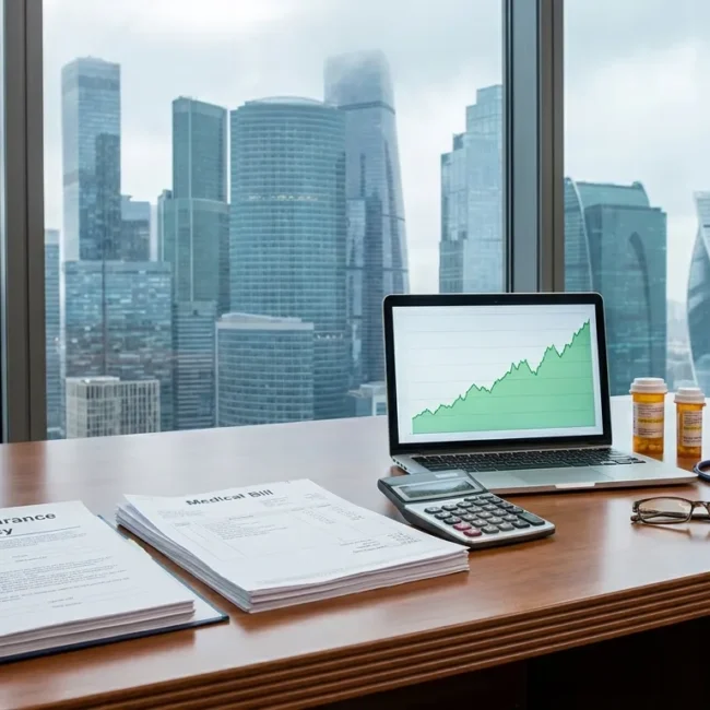 Desk with insurance policy Health Insurance Premiums Are Jumping in 2026