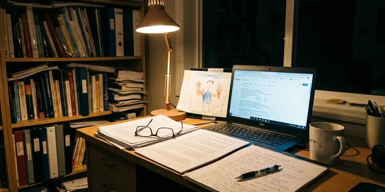 Home office desk at nigh Best Life Insurance Provider Without Falling for Marketing Hype