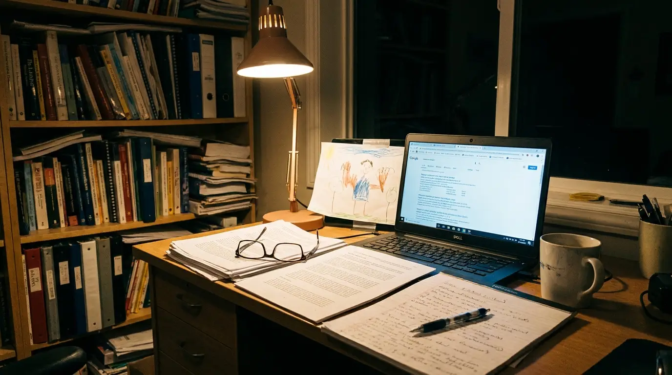 Home office desk at nigh Best Life Insurance Provider Without Falling for Marketing Hype