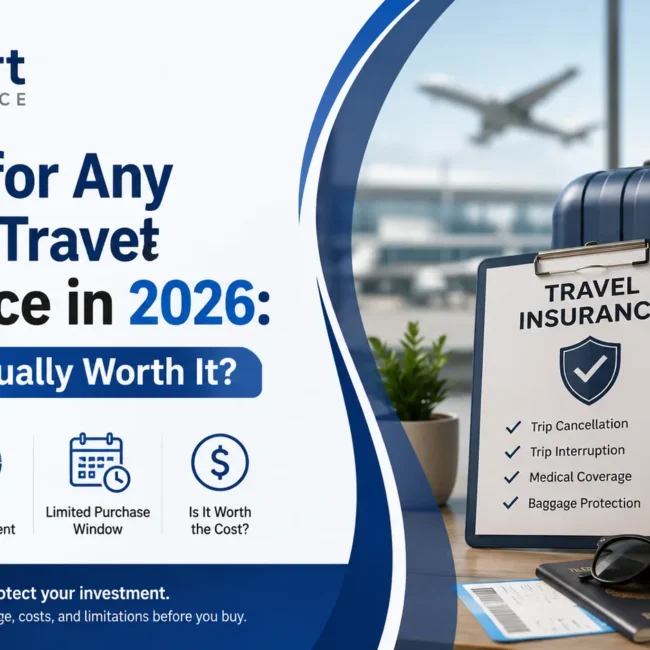 Cancel for any reason travel insurance explained with CFAR coverage, costs, reimbursement, and eligibility in 2026