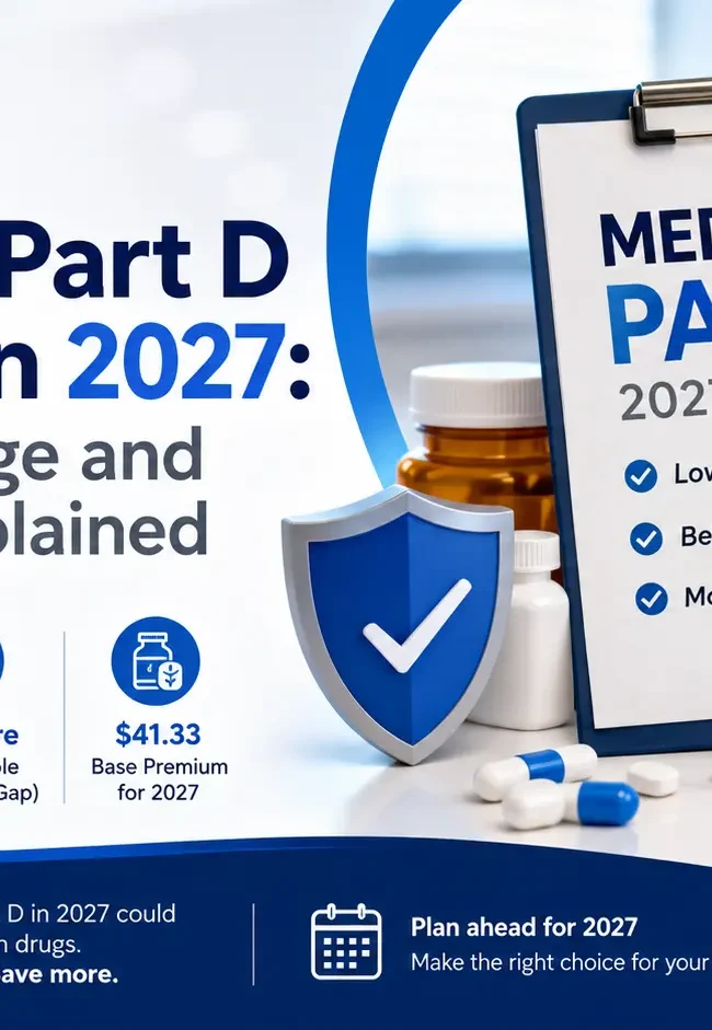 Medicare Part D changes 2027 including deductible, premiums, out-of-pocket costs, and prescription drug coverage