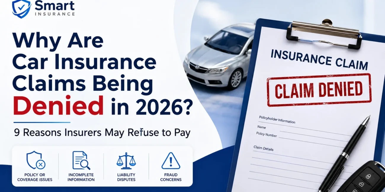Car insurance claim denied in 2026 with reasons insurers refuse auto accident claims