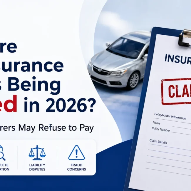 Car insurance claim denied in 2026 with reasons insurers refuse auto accident claims