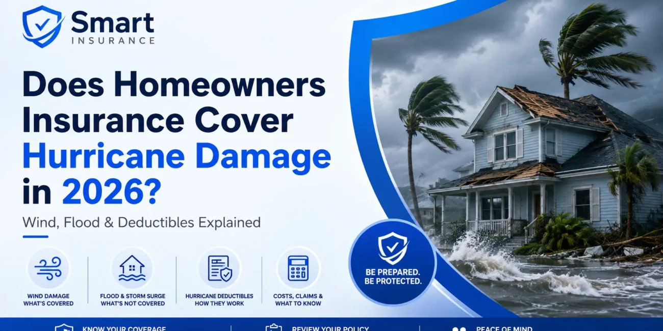 Does homeowners insurance cover hurricane damage to a coastal home?