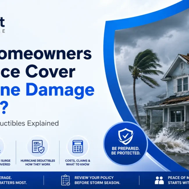 Does homeowners insurance cover hurricane damage to a coastal home?
