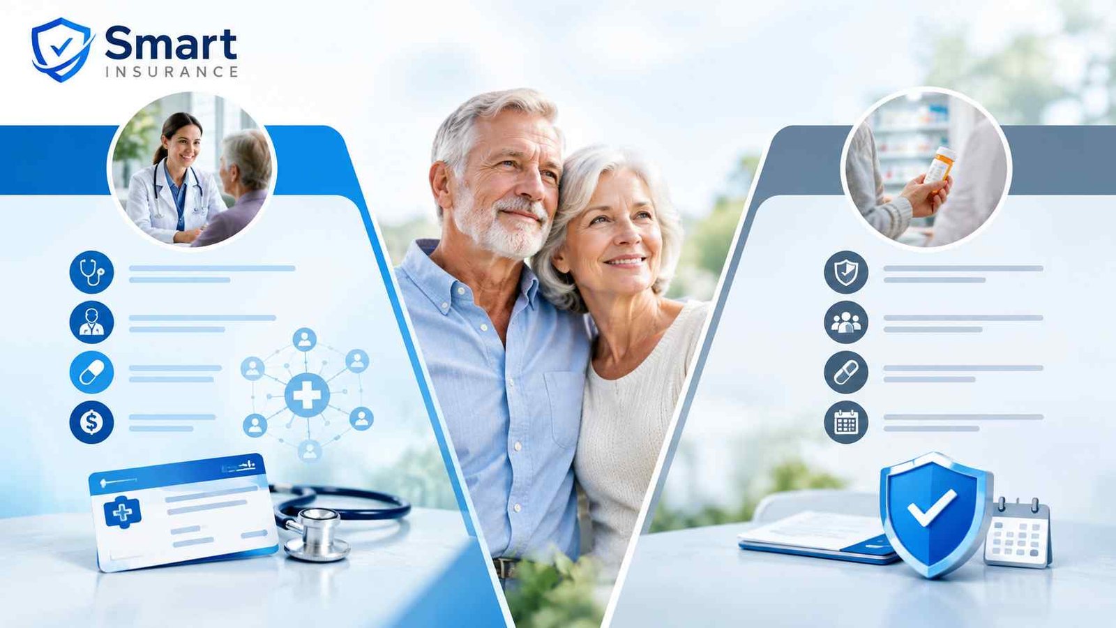 Medicare Advantage vs Medigap comparison of costs, coverage, networks and flexibility