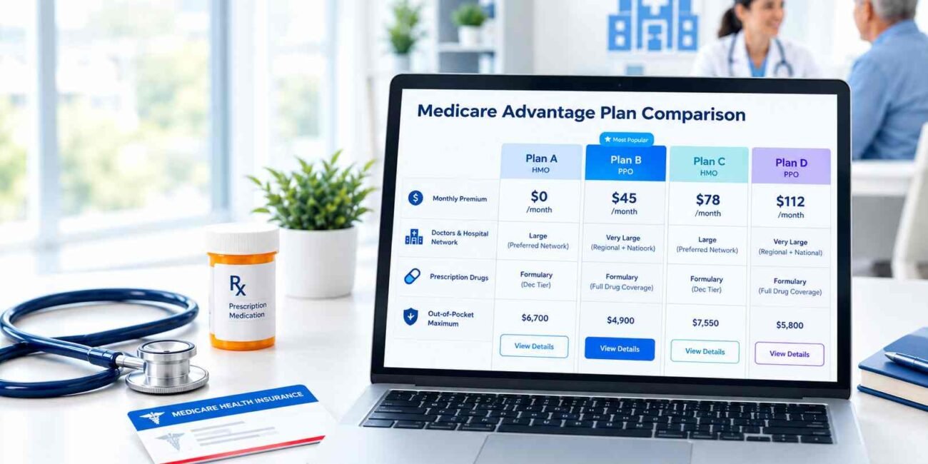 How to compare Medicare Advantage plans for 2027 by costs, networks, drugs, and benefits