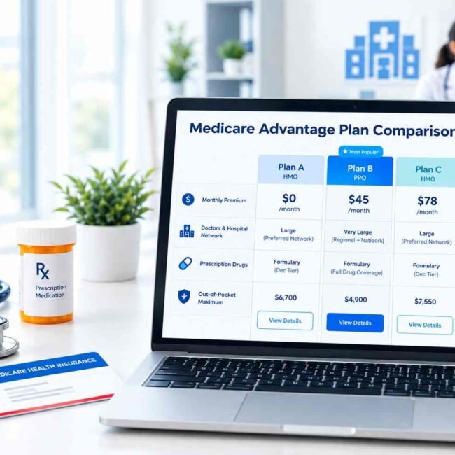 How to compare Medicare Advantage plans for 2027 by costs, networks, drugs, and benefits